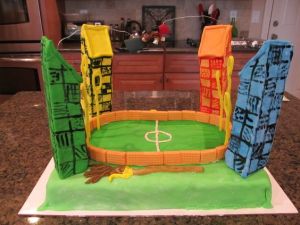 This one depicts Harry Potter catching the Golden Snitch. Not sure which book this is from though.