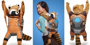 Not sure if having a raccoon on your back is a good idea. Yes, they're cute, but this is kind of ridiculous.