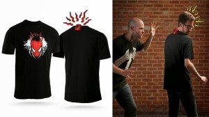 Not sure if I'd want a tingling shirt like this. This kind of gimmick might get pretty old after awhile if you ask me.