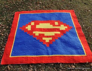 And this one has the Superman symbol emblazoned in the center. But I'm sure it will make a super great addition to anyone's place.
