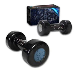 Why dost Thor's alarm clock is shapeth like a piece of athletic gear? Should thy think it be that of a hammer? It dost seem more appropriate.
