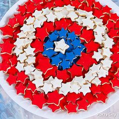 And it helps that these cookies consist of red, white, and blue stars. Not sure if they're all the same size.