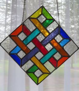 Yes, this one is in a square and in a crazy design. Love it though.