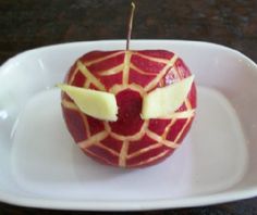 Because it's an apple with Spider Man's face carved into it. Portable but probably takes some time to make.