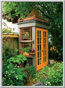 Sure this one may look like a multi colored phone booth. But it's for plants.