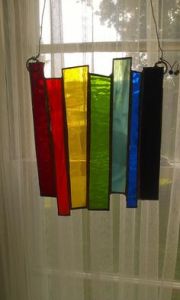 That way whenever the sun shines in, you'll always have a rainbow. Like how the colors are arranged in this one.