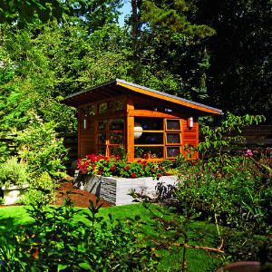 Sure it might look quite small. But it surely looks lovely next to these garden plots.