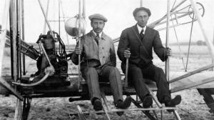 Funded by their Dayton, Ohio bicycle shop, Wilbur and Orville Wright would soon create a heavier than air flying machine that would be among the first to stay in flight in 1903. Sure there may be some controversy about whether they made the first flight, but the Wright Brothers have pictures of theirs.