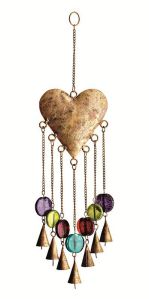 Well, this is strung on chains, color stones, and bells. Nevertheless, this is lovely.