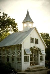 Well, Pinterest says this was an old barn. Still, love what they did with it, especially how they added the windows.