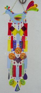 And yet, another wind chime I wouldn't want to expose to the elements outside. Very beautiful if I do say so myself.