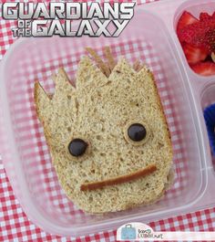 No, I don't mean Groot as a sandwich. I mean a sandwich that looks like Groot. There's a difference.