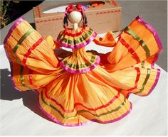 To be fair, cornhusk dolls were also prominent in the US. However, this one is dressed as a Mexican dancer.