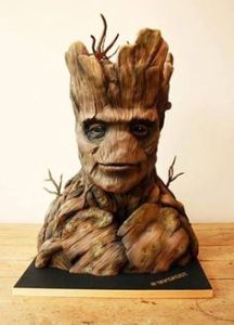 Yes, this is a cake bust of Groot's head. Professionally made and probably rather expensive.