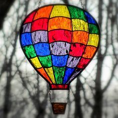 Yes, hot air balloons can be wonders in the sky like this one. But you have to love these colors.