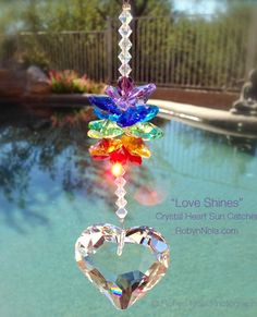This one consist of a rainbow and a crystal heart. So beautiful.