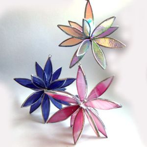 Well, these are 3-dimensional suncatcher flowers. But they're nevertheless quite pretty and probably delicate.