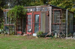 Well, this one might seem like a shack. But I'm sure the plants would love the light coming through the windows and doors.