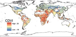 While the poor contribute the least to climate change, this map reveals that they will be the most impacted by climate change. If there is a reason why Pope Francis is speaking about climate change now, this is it.