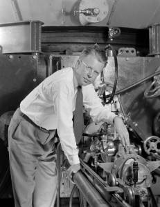 As a member of the Manhattan Project, Ernest Lawrence worked on the uranium-isotope separation and invented the cyclotron. He has an element named after him in his honor.