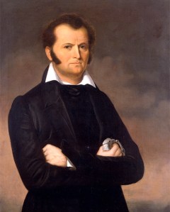 Sure Jim Bowie may not be as well known as Davy Crockett, but he's still an awesome legend in his own right as a fighter and frontiersman with a big ass knife that bears his name. Not to mention, but there's considerable evidence that he died as the real hero of the Alamo while fighting Mexicans in his bed.