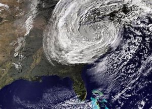 This is Sandy and no, she's not on her way for a friendly visit. She's a major hurricane that wreaked mass destruction on the East Coast. While the science isn't settled whether climate change makes hurricanes more frequent, it is established that it makes hurricanes stronger and more severe. So if you live on the coast or in Florida, expect more hurricanes like Sandy.