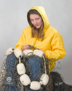 In her case, the fish in the sea are quite literal if you get my drip. And she does it with net.