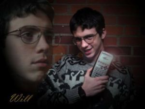 I suppose this kid is taking advanced math and science courses as well as aspires to be an engineer. So I guess his gadget is fairly essential to him. But why be photographed with it is the question.