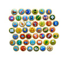 Yes, these are the badges Russell was wearing from Up on his sash. Still, love these.