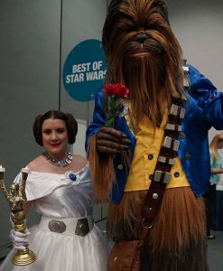 Well, if you imagine Belle as Princess Leia and Chewie as the Beast. Like how they have C-3PO as Lumiere. Brilliant.
