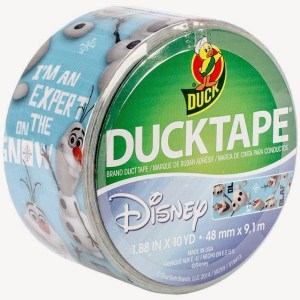 Yeah, I have no idea why they have this. It doesn't seem to make much sense. I mean it's duck tape. Everyone buys it plain.