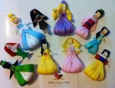 Instead of wearing ribbons, these princesses are ribbons. And I assure you girls will love them.