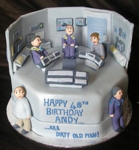 Well, this is from Star Trek: Enterprise. But yes, it kind of looks gray if you ask me.