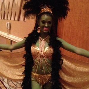 Okay, that's really clever. I know Kirk might want a piece of her. Like the feathers though.