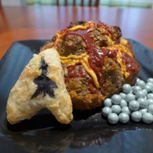 Not sure what those gray things are. But this dish looks rather edible for some humans.