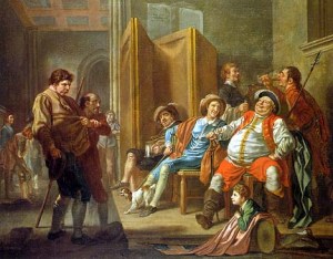 Falstaff: "It was always yet the trick of our English nation, if they have a good thing, to make it too common." - Act I, Scene 2