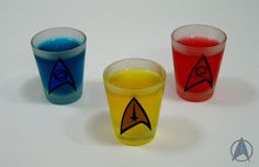 Only for those 21+ if they contain alcohol. Available in 3 colors. Of course, those who get red shouldn't beam down to the planet for awhile.