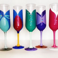 Well, there are only 5 in this set. Yet, each of them have glitter. And I'm sure they're not for drinking.