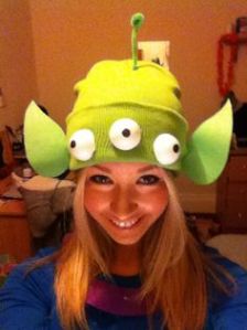 This is from those little green aliens from the Toy Story series. They're weird little things but adorable and funny.