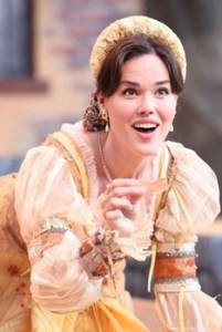 "Fie, fie! how wayward is this foolish love,/That, like a testy babe, will scratch the nurse,/And presently, all humbled, kiss the rod!" - Act I, Scene 2. Still, it doesn't stop her from going after Proteus in drag.