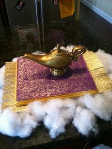 For some reason, there don't seem to be a lot of Aladdin craft projects on Pinterest. Not sure why.