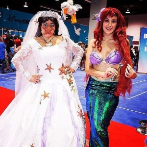 That's one of Ursula being covered in starfish when she's about to marry Eric. Now that's just priceless and very creative.