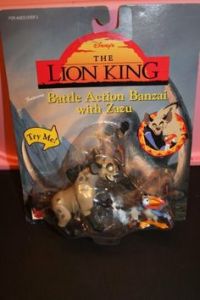 Let's face it, Banzai could probably take down Zazu at any day of the week. Then again, it's been a long time since I saw the movie. By the way, Zazu is voiced by Rowan Atkinson who's better known as Mr. Bean. Yeah weird.