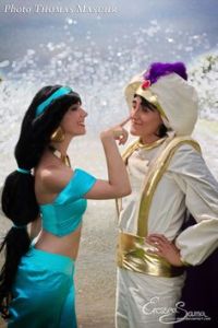 To be fair, I think Jasmine knew it was Aladdin the whole freaking time. I mean Aladdin's disguise was just blatantly obvious.