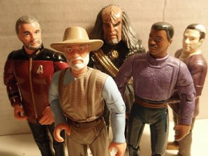 The Farmer Captain Picard is especially hilarious because Sir Patrick Stewart is 75 and looks very much the same as he did then. Also, why do they have Data even age?