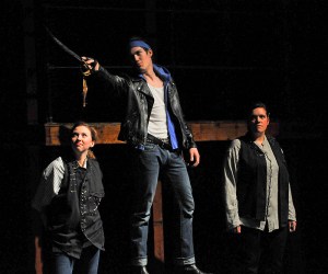 "My powers are crescent, and my auguring hope/Says it will come to th' full. Mark Antony/In Egypt sits at dinner, and will make/No wars without doors. Caesar gets money where/He loses hearts. Lepidus flatters both,/Of both is flattered; but he neither loves,/Nor either cares for him." - Act II, Scene 1. Well, Pompey seems to have insight to the political situation. Too bad he's too honorable for his own good.