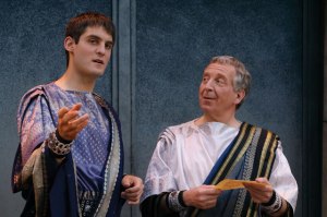 "Noble friends,/That which combined us was most great, and let not/A leaner action rend us. What's amiss,/May it be gently heard. When we debate/Our trivial difference loud, we do commit/Murder in healing wounds. Then, noble partners,/The rather for I earnestly beseech,/Touch you the sourest points with sweetest terms,/Nor curstness grow to th' matter." - Act II, Scene 2. Sure he may be right. But remember, this "let's rule Rome together thing," isn't really working out too well.