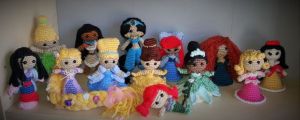 Well, these are only some of the Disney princesses. But I have to admit these are really adorable.