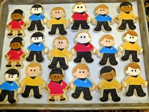 Well, these consist of members of the main cast on Enterprise. And they're so adorable in frosting.