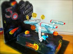 Well, it seems to be the Enterprise surrounded by space, the final frontier. Not sure if the Enterprise is edible on this though.
